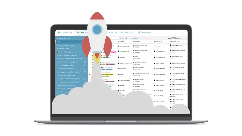 Claimable interface with rocket