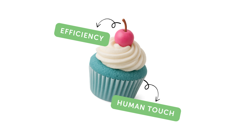 Human touch and efficiency